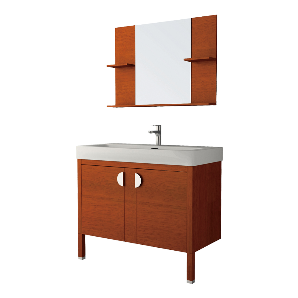 HBT507602N-100 （珍珠棕）实木浴室柜
