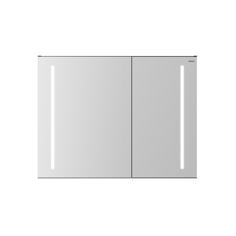 BM1001-085 (哑光白) 金属镜柜